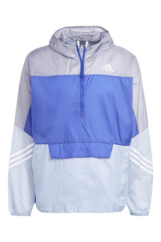 Cortavientos con capucha WIND.RDY - Azul y gris