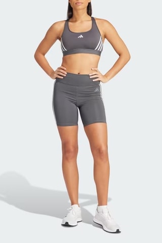 Sujetador deportivo push-up de entrenamiento PWRCT MS 3S - Gris oscuro