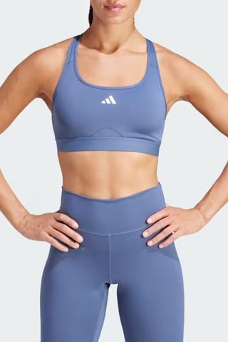 Sujetador deportivo push-up de entrenamiento PWRCT MS 3S - Azul cobalto