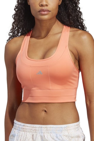 Sujetador de running push-up Run - Salmón