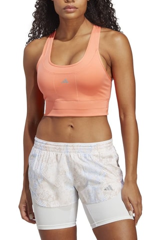 Sujetador de running push-up Run - Salmón