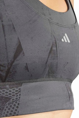 Push-up Sportbeha voor hardlopen- Donkergrijs