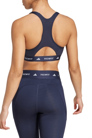 Sujetador de entrenamiento push-up Techfit - Azul noche