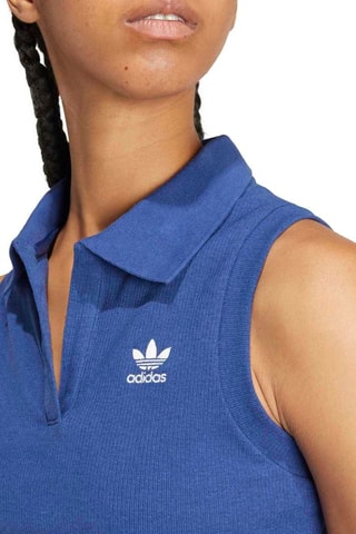 Crop top Rib - Azul oscuro