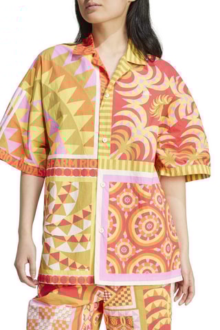 Camisa x FARM Rio - Amarillo y naranja