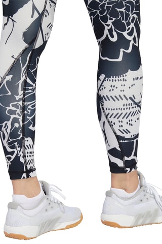 Leggings de tiro alto Optime Superher Training 7/8 - Gris oscuro y blanco