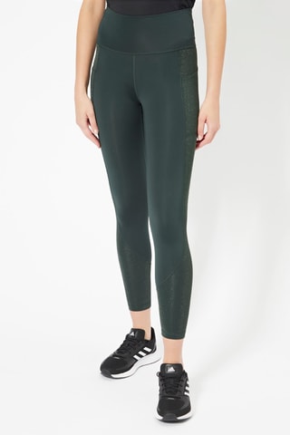 Leggings de entrenamiento de tiro alto Optime Shine - Verde