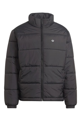 Donsjack Padded Stand-Up Collar Puffer - Zwart