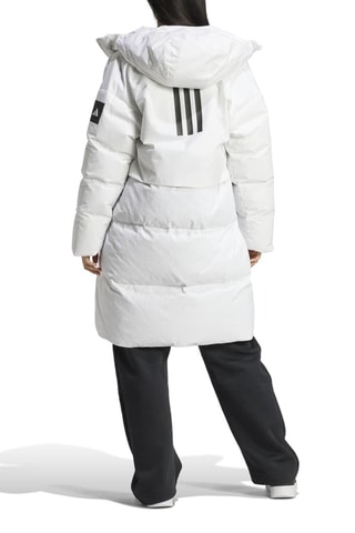 Anorak largo con capucha Myshelter - Blanco