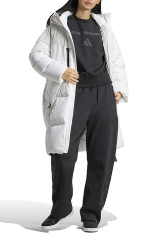 Anorak largo con capucha Myshelter - Blanco