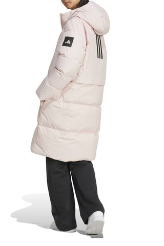 Anorak largo con capucha Myshelter - Rosa empolvado