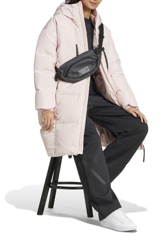 Anorak largo con capucha Myshelter - Rosa empolvado