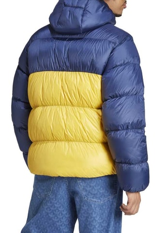 Gewatteerde Jas met Capuchon Adicolor Regen - Indigoblauw