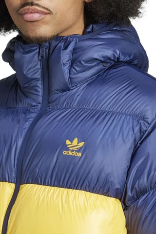 Gewatteerde Jas met Capuchon Adicolor Regen - Indigoblauw