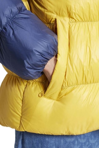 Gewatteerde Jas met Capuchon Adicolor Regen - Indigoblauw