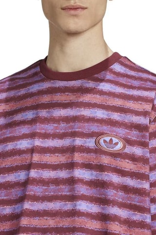 Camiseta Ls Stripe - Burdeos