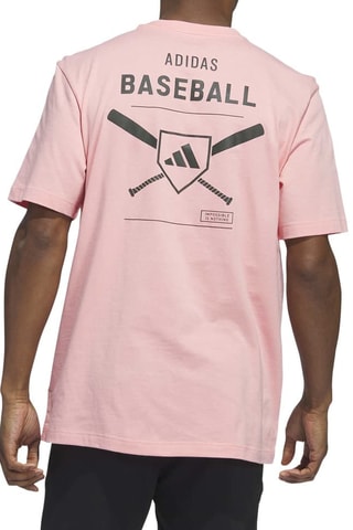 Camiseta ancha de béisbol - Rosa