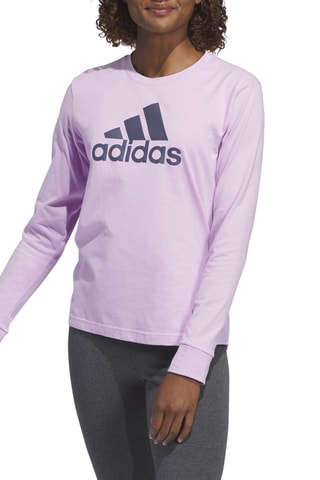 T-shirt W Bos Clasic LS - Lichtpaars 