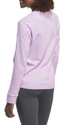 T-shirt W Bos Clasic LS - Lichtpaars 