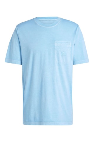 T-shirt MC Ess+ Dye Pkt T  Blauw