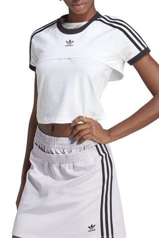 Camiseta cropped y camiseta de tirantes - Blanco