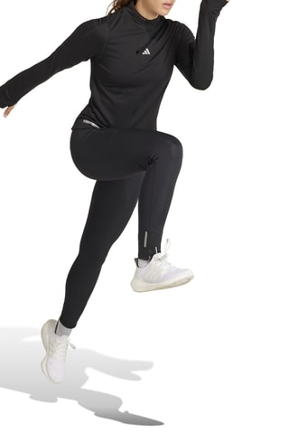 Camiseta de running de lana merino Ultimate Conquer the Elements - Negro