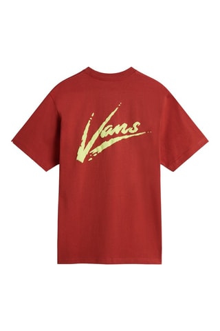 Camiseta loose Brush Script - Rojo