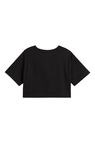 Camiseta cropped - Negro