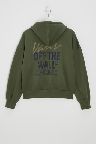 Sudadera con capucha Ladywall Retro Zip Hoodie - Verde caqui