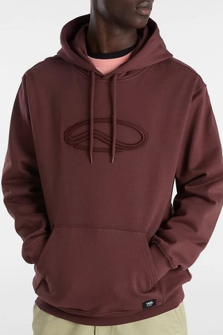 Sudadera con capucha Vans Oval Loose Fleece PO - Marrón