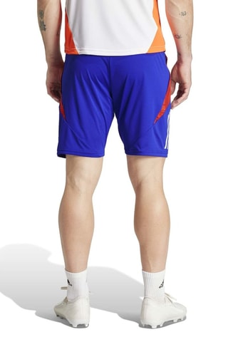 Short slim fit de entrenamiento Tiro 24 Competition - Azul rey