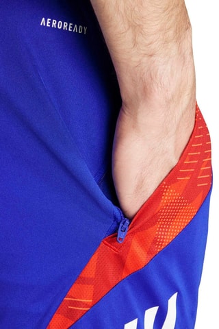 Short slim fit de entrenamiento Tiro 24 Competition - Azul rey