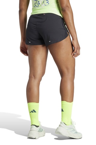 Hardloopshort OE 3Srt- Zwart, geel en roze