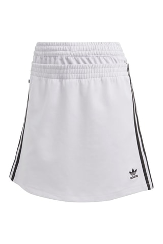 Falda efecto doble prenda - Gris claro