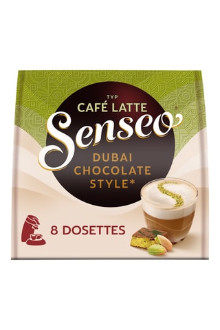 80 dosettes  Senseo - Café latte  Dubaï chocolate - 10 x 8 dosettes