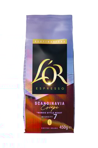 4 x 450 g - Café en grano L'Or Scandinavia - Intensidad 7