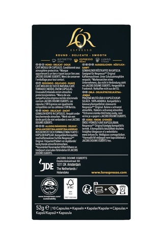 100 cápsulas - Café Biondo - Intensidad 4 - 10 x 10 cápsulas L'Or Espresso