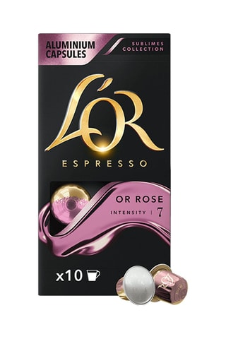 100 cápsulas - Café Or rose - Intensidad 7 - 10 x 10 cápsulas L'Or Espresso