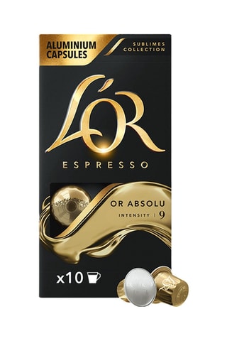 100 cápsulas - Café Or abso - Intensidad 9 - 10 x 10 cápsulas L'Or Espresso