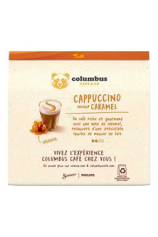 80 dosettes Senseo - Cappuccino Caramel - 10 x 8 dosettes