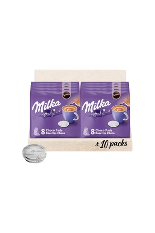 80 dosettes Senseo - Milka Chocolat - 10 x 8 dosettes