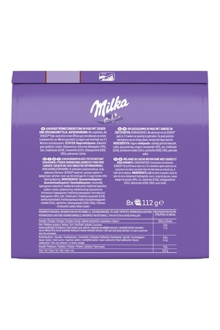80 dosettes Senseo - Milka Chocolat - 10 x 8 dosettes