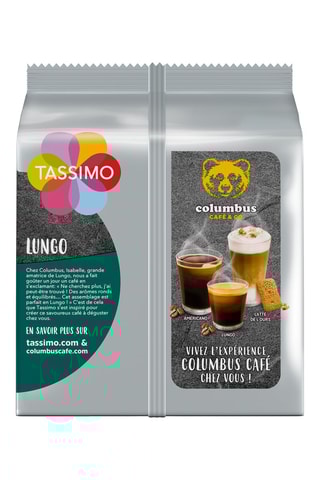 70 monodosis Tassimo - Columbus Lungo - 5 x 14 cápsulas