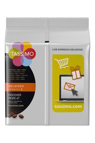 80 monodosis Tassimo - L'Or Café Delizioso - 5 x 16 cápsulas