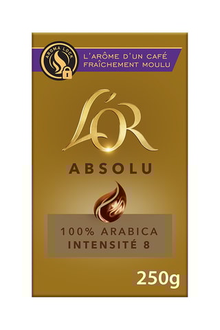 12 x 250 g - Café molido L’Or Absolu - Intensidad 8