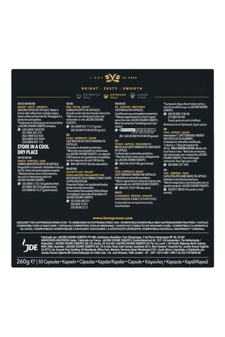 250 cápsulas - Café Splendente - Intensidad 7 - 5 x 50 cápsulas L'Or Espresso