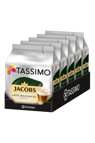 40 dosettes Tassimo - Jacobs Latte Macchiato Vanille - 5 x 8 dosettes