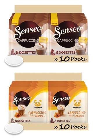 80 dosettes Senseo - Cappuccino + 80 dosettes Senseo - Cappuccino Caramel