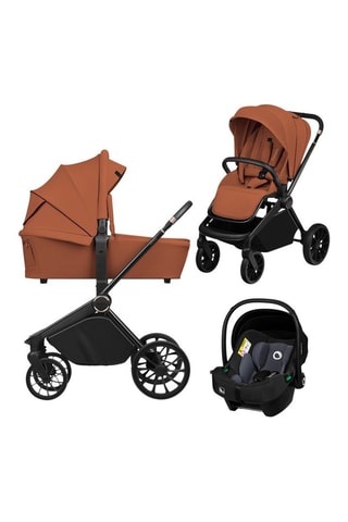 Silla de paseo multiusos 3 en 1 Mika Plus - Marrón - De recién nacido a 4 años