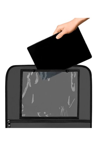 Organizador de asiento de piel ecológica - Gris